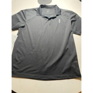 Nike Golf Dri-Fit Polo Shirt Mens XL Black Short Sleeve Lincoln Corporate Logo